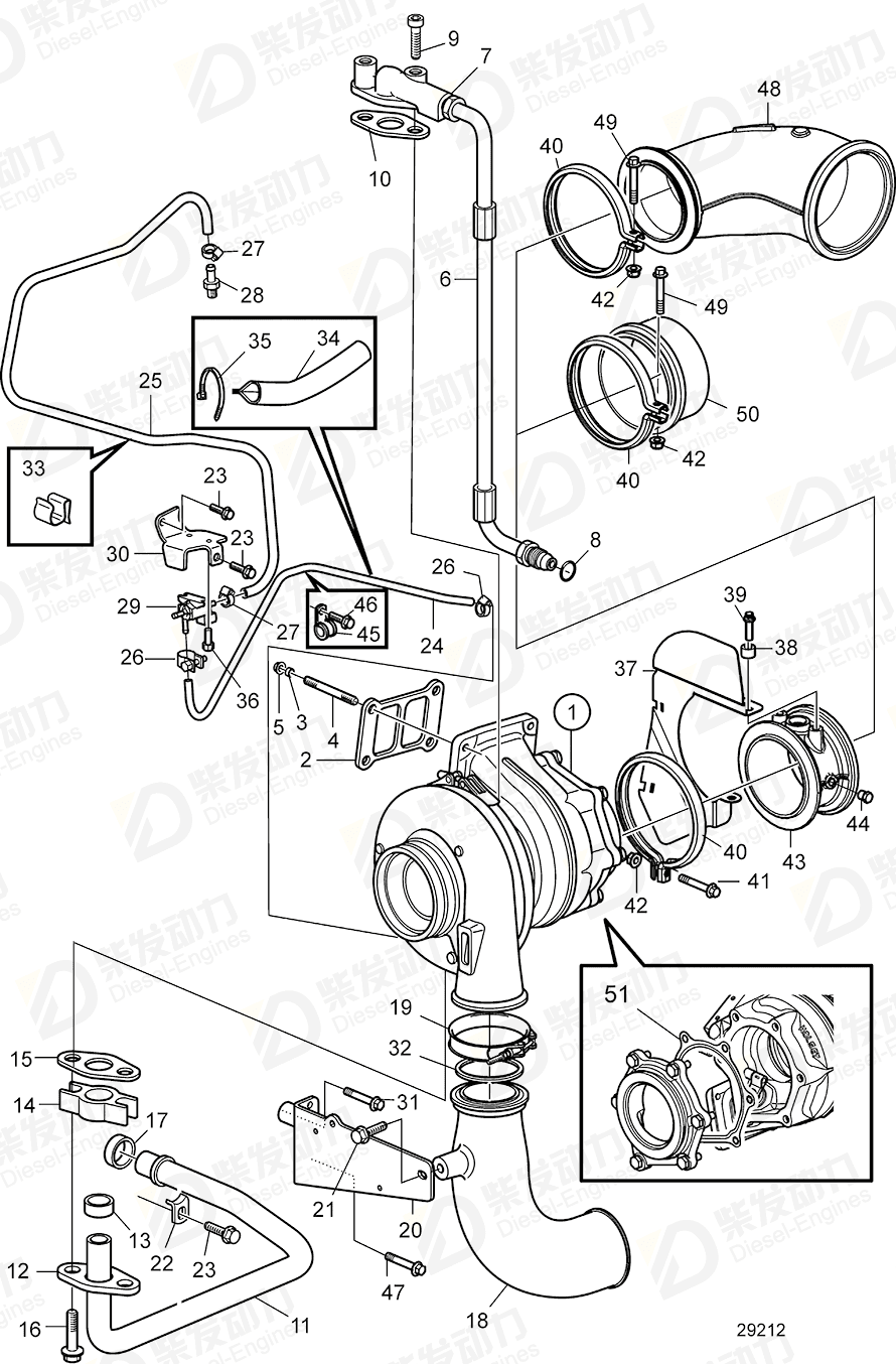 volvo penta Six point screw 994622 Drawing